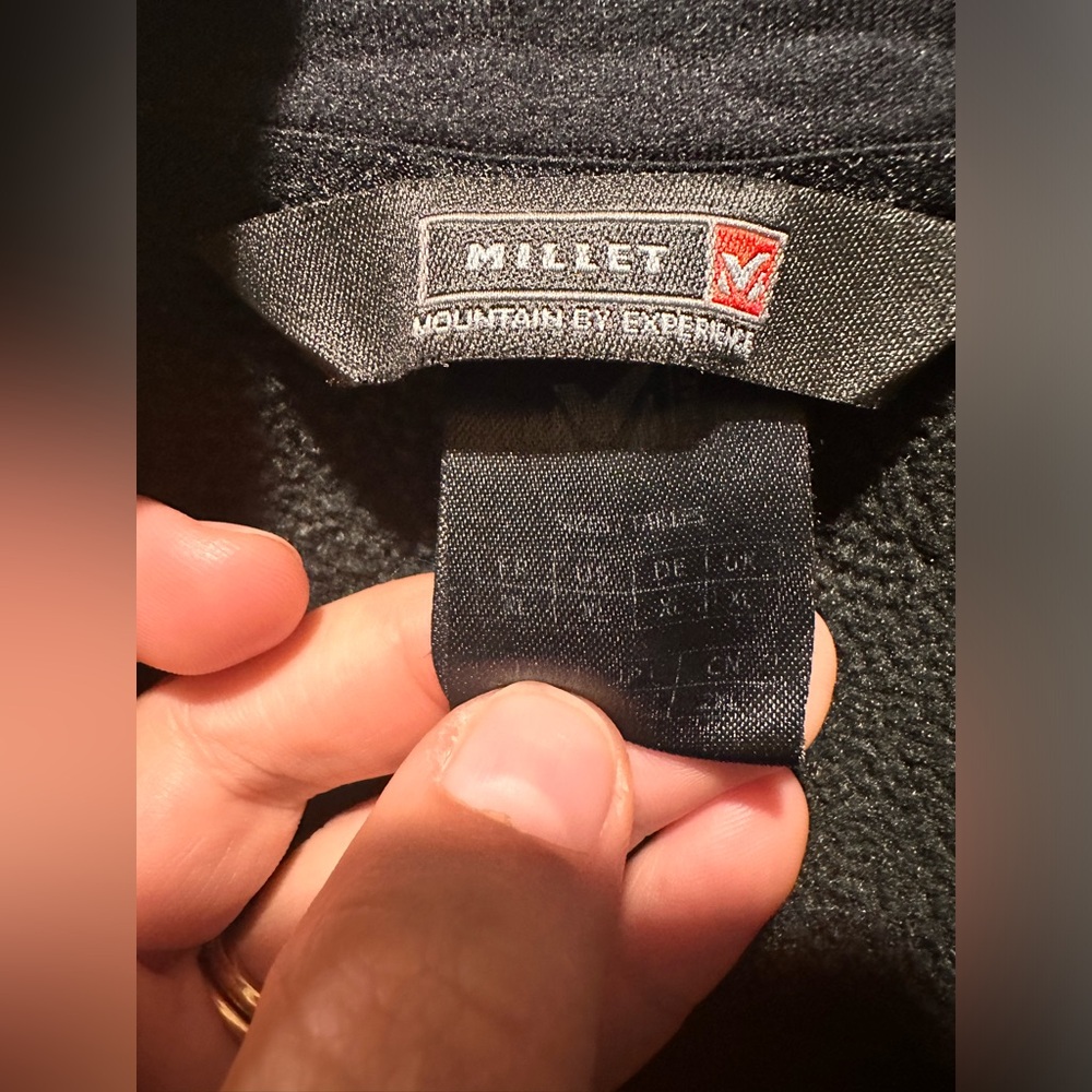 Millet Seneca Tecno Zip Fleece Jacket Men’s Black/Green combo , L/XL - Picture 3 of 9